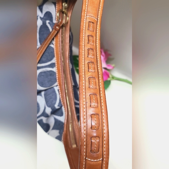 Price drop $189 Vtg. Coach🔥Limited edition Ergo Signature Demin Jacquard - Picture 9 of 10